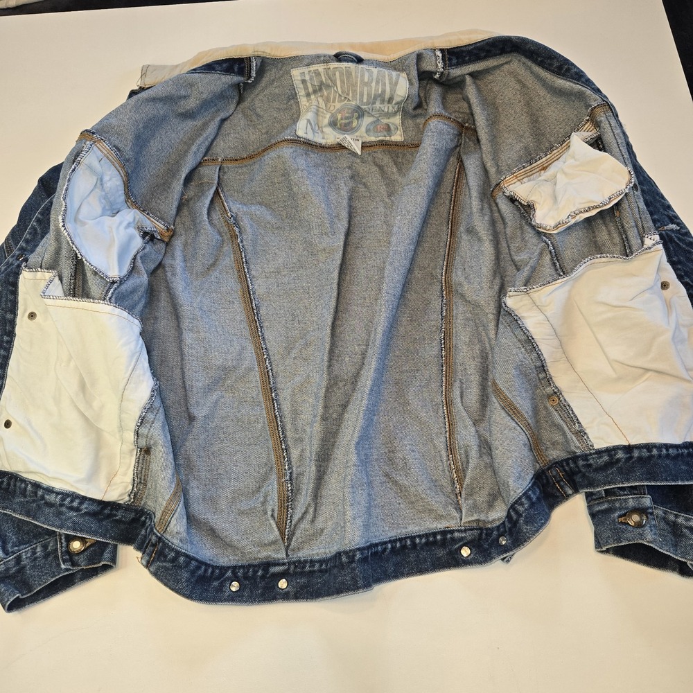 Union‎ Bay Vintage Denim Blue Jean Jacket Size XL - Picture 6 of 9